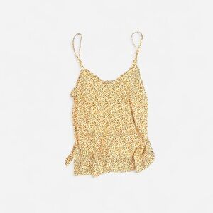 Orange Floral Tank Top